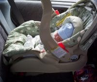 baby in a car seat