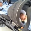 Double Stroller with Third Seat Attachment
