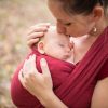 mom with baby wrap carriers