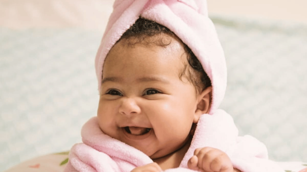 Laughing baby