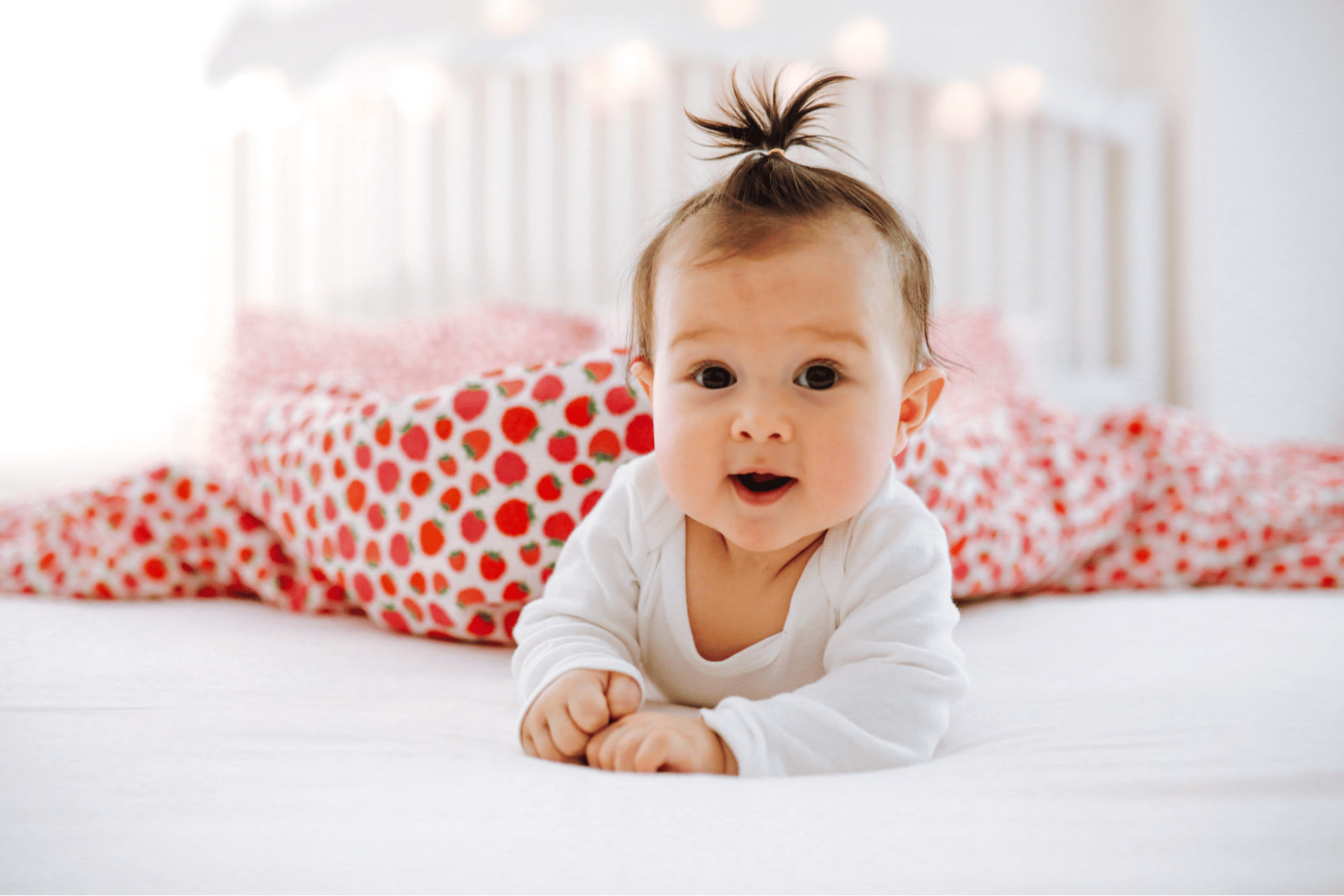 Baby on the bed