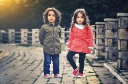 Image of a boy and girl child Image of a boy and girl child